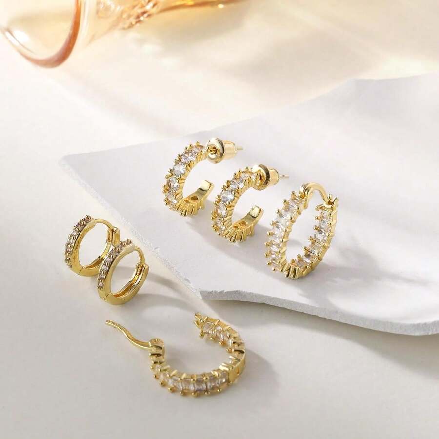 Riviena 3-Pair Earring Set