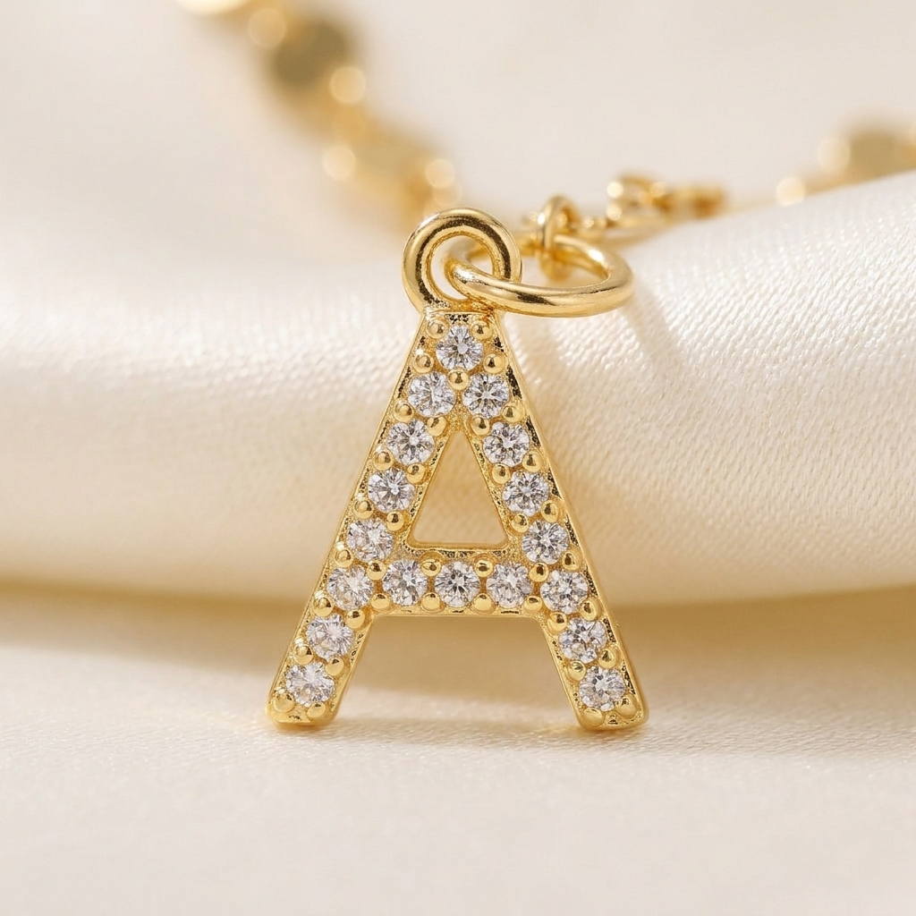 Riviena Initial Anklet Set